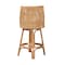 Baxton Studio Bella Modern Bohemian Natural Brown Rattan Bar Stool 228-13091-ZORO - alternate 10